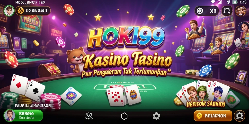 Screenshot HOKI99 menampilkan gameplay Kasino yang mendebarkan dan interaktif.
