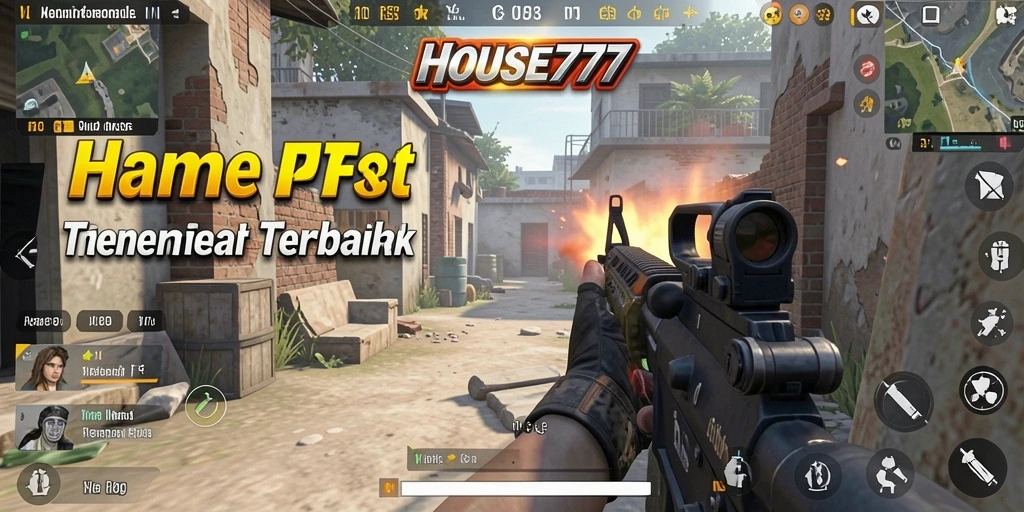 Tampilan seru gameplay <strong>HOUSE777</strong> dengan aksi menembak yang mendebarkan.