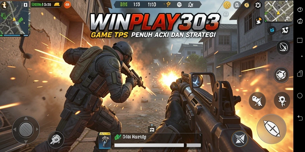 Tangkapan layar WINPLAY303 menampilkan aksi pertempuran yang mendebarkan di dalam game TPS.